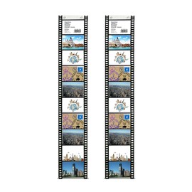 trendfinding Photo Pockets 13 x 18 for 10 Photos Landscape Film Strips Decorative Photo Pictures Card Holder Photo Wall Photo Holder Card Holder Pack of 2