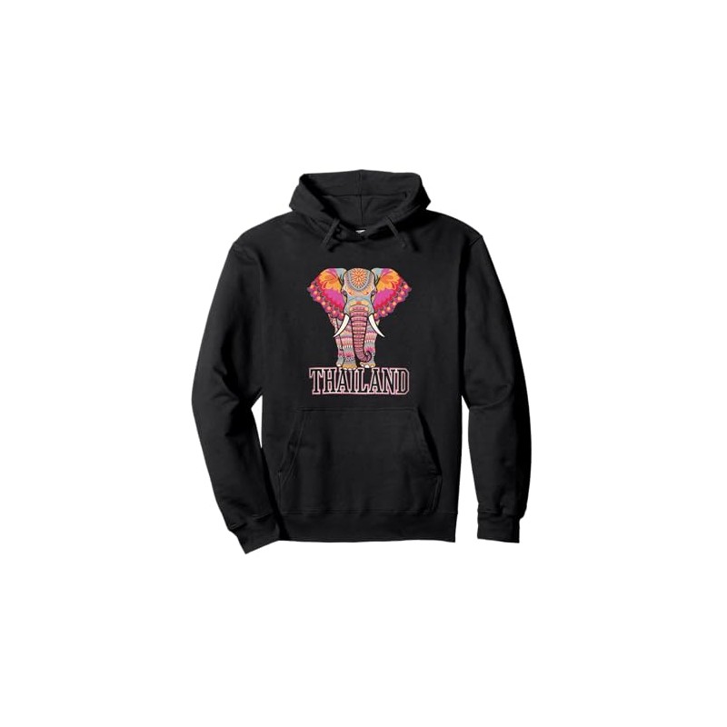 Thailand - Thailand Elephant Souvenir Travel Pullover Hoodie