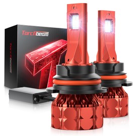Torchbeam H13 Bulbs T7, 9X Brightness 9008 Fog Bulbs for ATVS, 6500K H13/9008 Bulbs, Plug and Play - Pack of 2