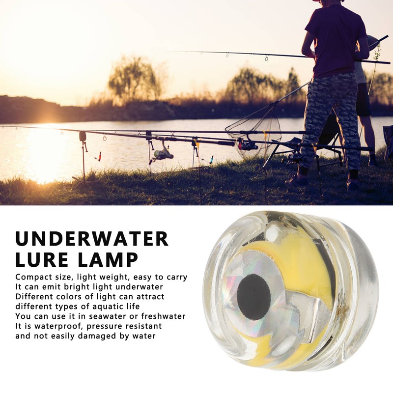 5Pcs Underwater Lure Lamp Compact Lightweight Waterproof LED Fishing Bait