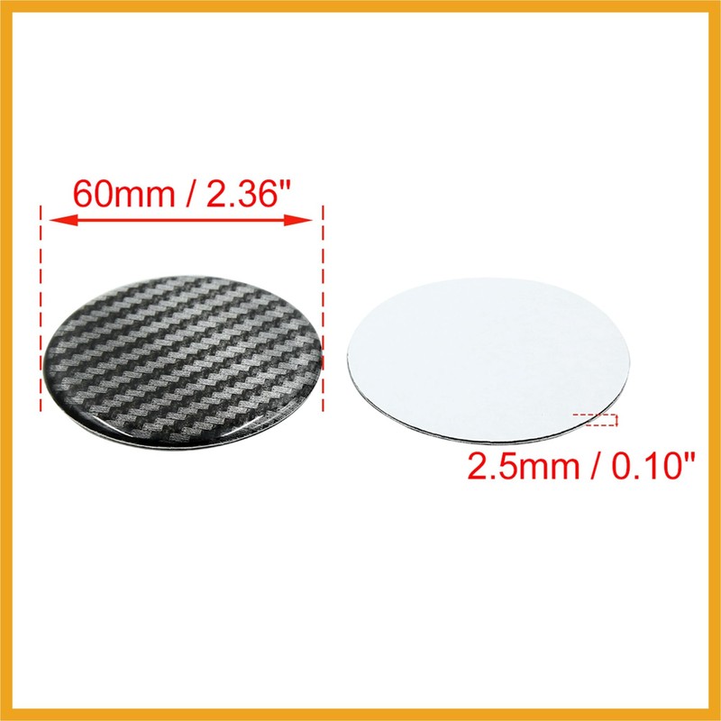 Partuto 4pcs 60mm Car Wheel Center Hub Cap Sticker Emblem