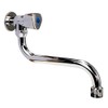 Sanixa GO700700 Cold Water Wall Valve, Chrome-Plated Brass, Pivoting Spout,