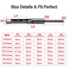 SaferCCTV 6Pcs Wood Square Hole Drill Bits Mortising Chisel Set,