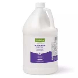 Medline 메드라인 레미디 에센셜 보습 바디 로션(1갤런 병) 1 카운트 신선한 향 수분 공급 기름지지 않음 건성 피부 Medline Remedy Essentials Moisturizing Body Lotion (1 Gallon Bottle) 1 Count Fresh Scent Hydrating Non Greasy For Dry Skin