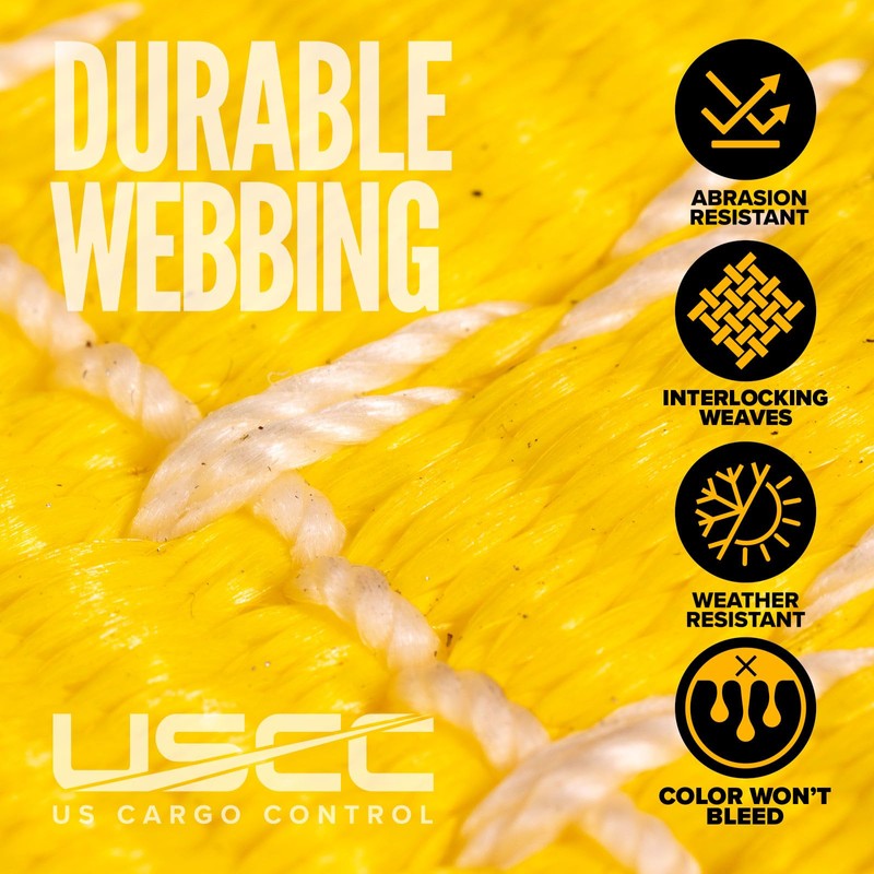 US Cargo Control 4" x 30' Winch Strap with D-Ring,