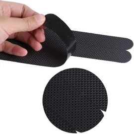 Anti Slip Strips, Safety Shower Treads Stickers - 24 Pcs, Bathtub Non Slip Stickers, Anti Skid Tape for Shower,Tub,Steps, Floor-Strength Adhesive Grip Appliques for Baby,Senior,Adult (Black)8 x 0.8In