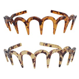 Fodattm 2 Pcs Plastic Zig Zag Zag Zag Hair Comb Hair Accessories