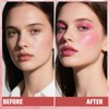 Dewy Liquid Blush for Cheeks, High Pigment Buildable Cream Blush,