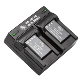 BM Premium 2-Pack of LI-42B Batteries and Dual Battery Charger for Olympus Stylus 1040, 1050W, 1060, 1070, 1200, 7000, 7010, 7020, 7030, 7040, Tough 3000, TG-310, TG-320, VR310, VR320, VR330 Camera