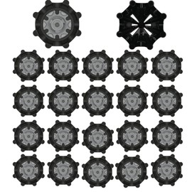 Golf Shoe Spikes,20PCS Replacement Bulk Cleats Black Metal Golf Shoe Studs Durable Easy to Install Universal Fit Tooth Spikes Accessories for Men and Women, Anti-slip Golf Shoe Studs, Easy Install