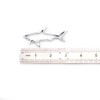 2Pc Hollow Fish Shark Emblem Premium Car Badge Sticker Fender