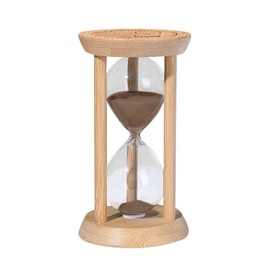 Wood Sand Timer,2 Minute Hourglass,Brown Sandglass 2 Min,Mini Sand Watch,Reloj de Arena 2 Minuto for Toothbrush Timer,Cooking,Baking,Game, Gift