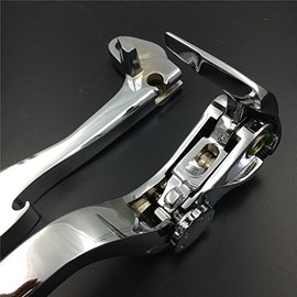 XKH- Motorcycle Chrome Brake Clutch Flame Lever Compatible with Suzuki Gsx Gsxr Gsx R Gsxr600 Gsxr750 [B00Y44HTNY]