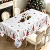 hometrixx Christmas Snowflake Gnome Rectangle Table Cloth Cover 140x220cm
