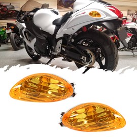 TurningMax For 2008 2009 2010 2011 2012 2013 2014 2015 2016 2017 2018 2019 2020 H-ayabusa G-SX 1300R G-SX-R Rear Turn Signal Lights Housing Amber lens