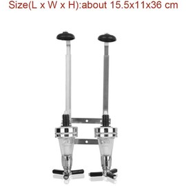 HAKUNA 2-Bottle Liquor Dispenser,Aluminum Alloy Wall Mounted Bracket Wine Spirits Liquor Dispenser Home Bar Beverage Stand Revolving Nozzle Drinkware Set Home Bar Wine Dispenser Tools