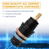 98282000 Temperature Control Unit with Brass Shaft and Advanced Electroplated