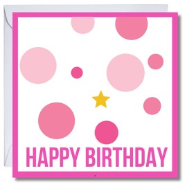 315 Supplies Happy Birthday Card for Women or Girl Best Friend Celebration For Her Greeting Card Blank Inside No Plastic