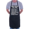 Print4U Barbeque Rules For Men BBQ Cooking Funny Novelty Apron
