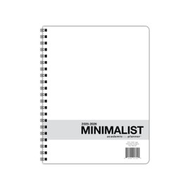 Dated Minimalist DayPlanner - 12 Monthly Calendar Overview, to-do Lists, Weekly and Daily Planning (8.5 by 11 inches), 2025-2026 Minimalist