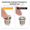 Aurooooa Push Button Switch, On/Off, 0.5 inch (12 mm), Waterproof