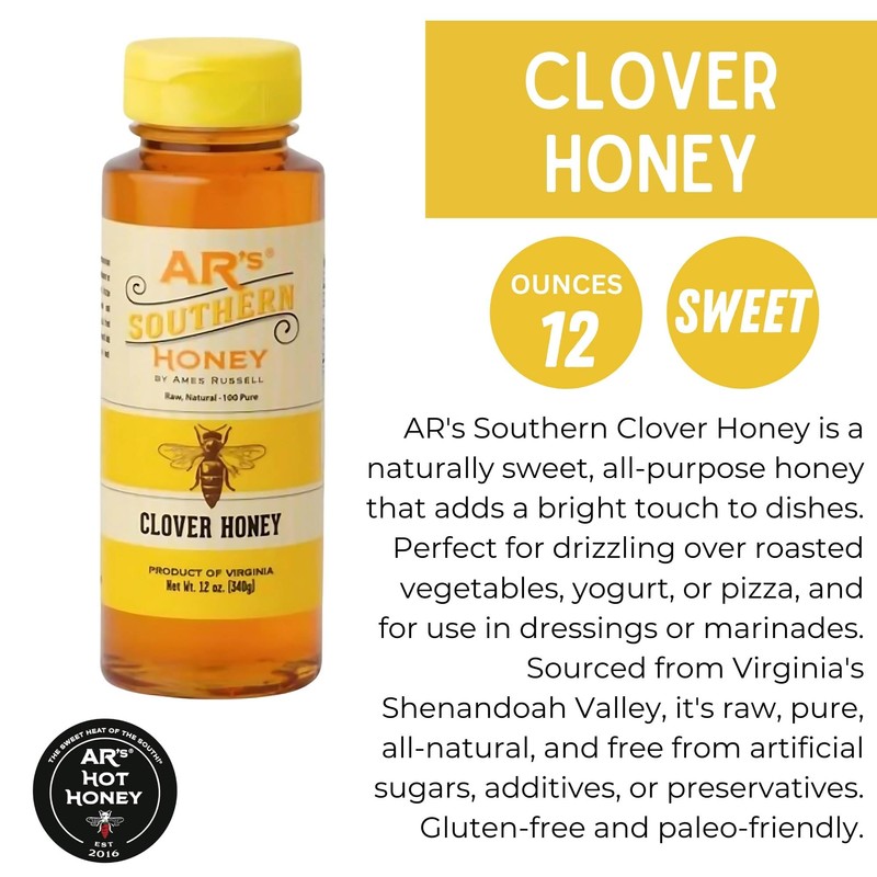 AR’s Southern Honey, Clover - Classic, Naturally Sweet All-Purpose Premium