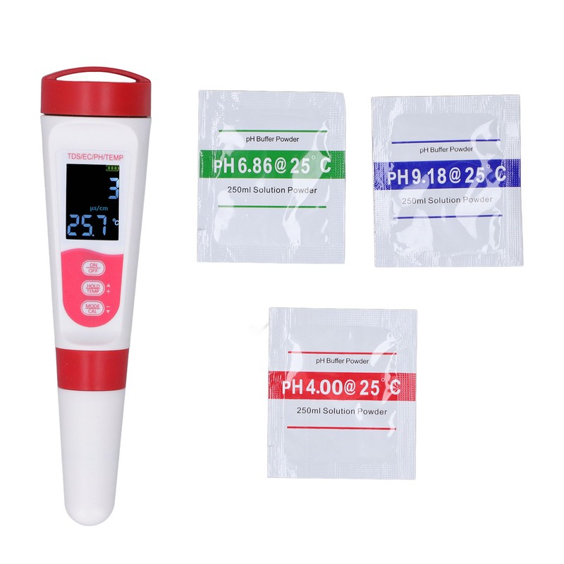 Water Quality Tester Accurate Measurement PH EC TDS TEMP 4