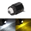 Pair Motorcycle LED Spotlight High Low Beam Yellow White Light