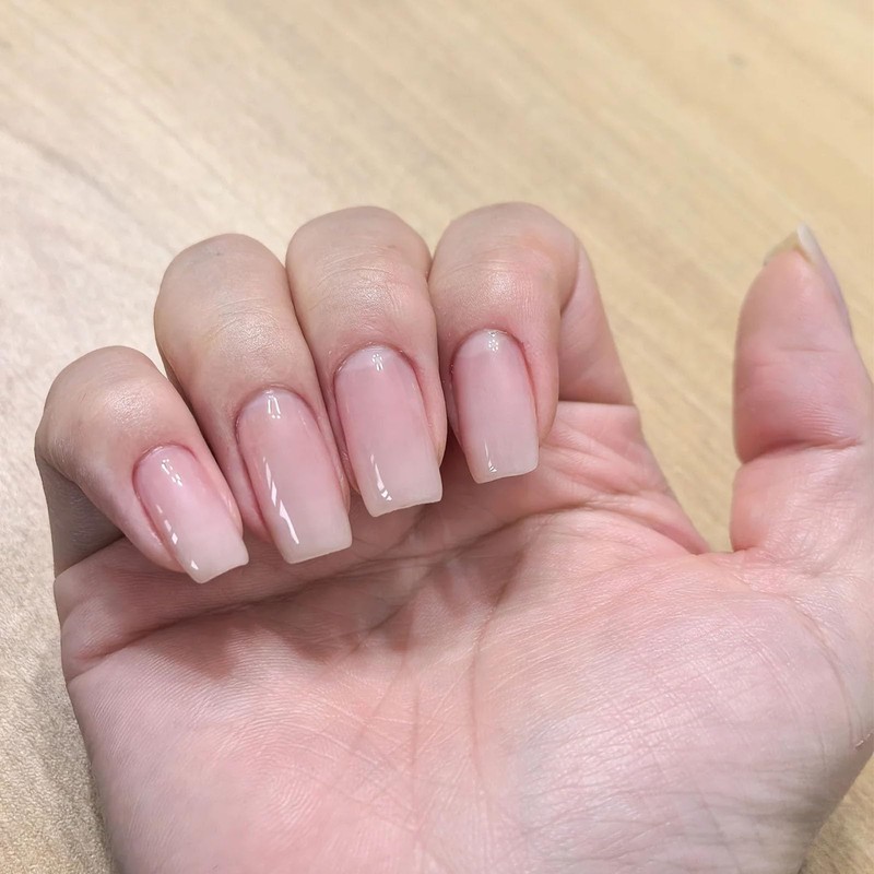 COSMOO Pale Pink Nail Polish Chip Resistant Manicure, Non-Toxic, Vegan,