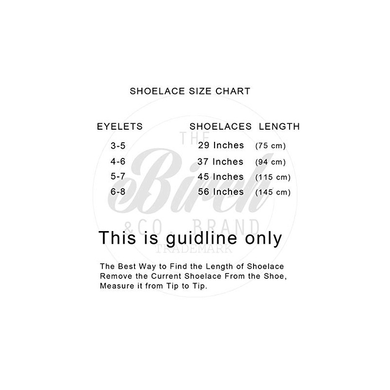 Birch Oval Shoelaces 27 Colors Half Round 1/4" Shoe Laces