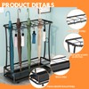 Metal Umbrella Holder Stand with Removable Drip Tray, Industrial Free