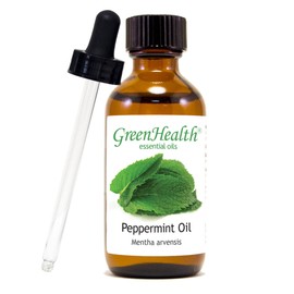 Peppermint Essential Oil - 100% Pure Essential Oil - 2 fl oz w/Glass Dropper