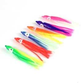 Piscorush Octopus Bee Bee Bait, Octopus Bait, Squirrel Soft Lure, Self-made Lure, Self-made Lure, DIY Egg, Multicolor, Colorful, 2.0 - 4.7 inches (5 - 12 cm), Value Set, Set of 30 Lures (4.7 inches