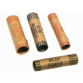 Crimped End Mixed Gun-shell Coin Wrappers ABA Standards 40 Pack