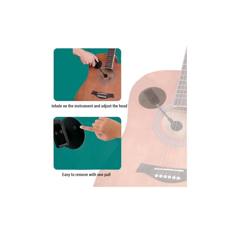 LICAEVEY Micrófono de Instrumento Inalámbrico, 2.4GHz de Guitarra Inalámbrica Violín