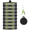 8 Layer Herb Drying Rack, Hanging Mesh Net, Foldable Plant Drying Rack With U-Shaped Zipper, Garden Trimming Shears and Hooks, For Drying Herbs Plants, Fruits, Seafood, Clothing(8 Layers-23.62'')