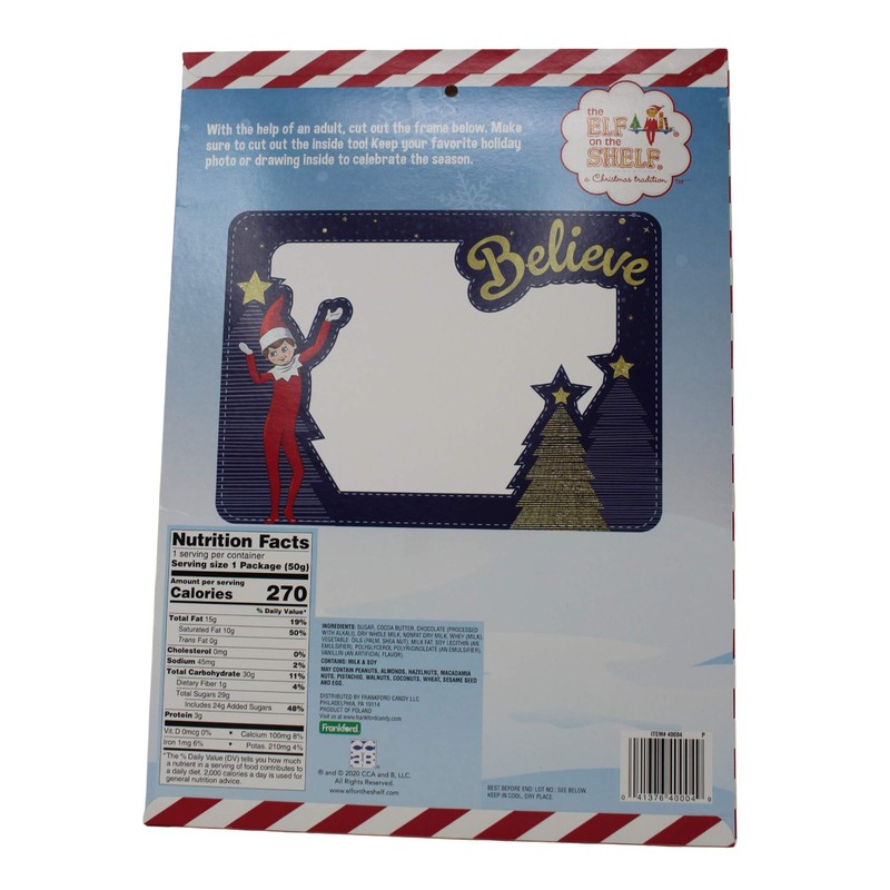 Elf on the Shelf Holiday Christmas Candy Chocolate Countdown Calendar