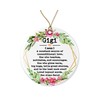 WolfeDesignPDD Gigi Noun Ornament - Christmas Ornament for Gigi - Mother's Day Ornament - Gigi Gifts - Gigi Definition - Keepsake Printed on Both Sides, White