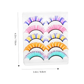 Beavorty False Eyelashes Set Lashes Extensions Lightweight for Women Girls Stage Performance