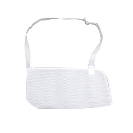 PACKOVE Cool Mesh Arm Sling Adjustable Shoulder Immobilizer for Broken Fractured Arm Reversible Design Breathable Easy One Handed White