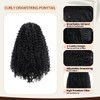 Drawstring Ponytail Extension 12Inch Short Kinky Curly Ponytail for Women