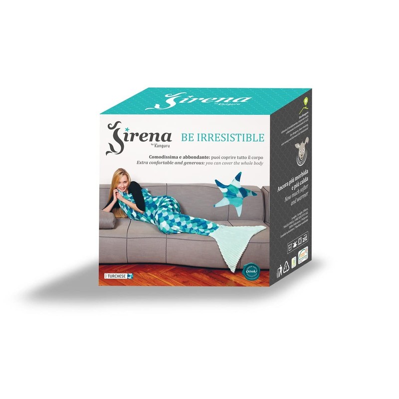 Kanguru Mermaid Blanket, Turquoise, One Size, 200