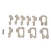 380 Pcs Car Lock Reed Stainless Steel Car Locking Plate