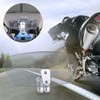 Justech Universal Motorcycle Windshield, Motorbike Windscreen Adjustable Clip On Windshield