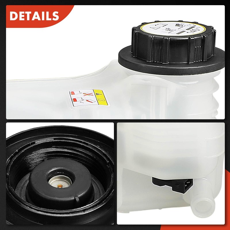 A-Premium Engine Coolant Overflow Recovery Reservoir Tank [with Cap &