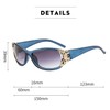 YAMEIZE Trendy Y2K Wrap Around Sunglasses - for Men and