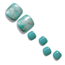 Dashing Diva MJP3P017P Square Nail Tip Nail Seal Gel Nail Seal Gel Nail Color Gel Nail Seal Foot Pedicure Magic Press Utopia Green Pedicure Green Pedicure