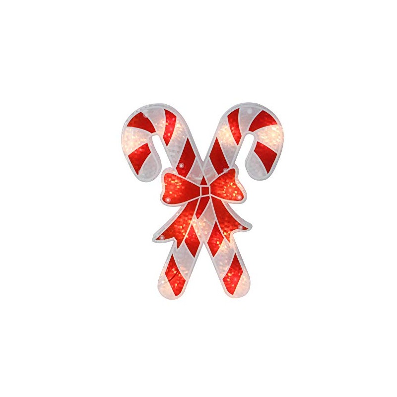 Northlight Christmas, Window Decorations,Lighted, Red