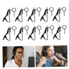 Gatuida 15pcs Metal Lapel Mic Clips Replacement Iron Lavalier Microphone