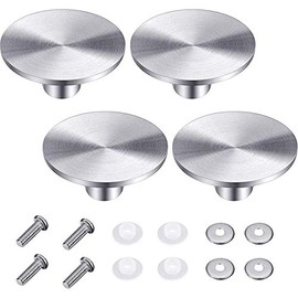 jingfei 4 Sets Dutch Oven Knob Stainless Steel Replacement Knob Pot Lid Handle for, Aldi, Lodge Enameled Dutch Oven